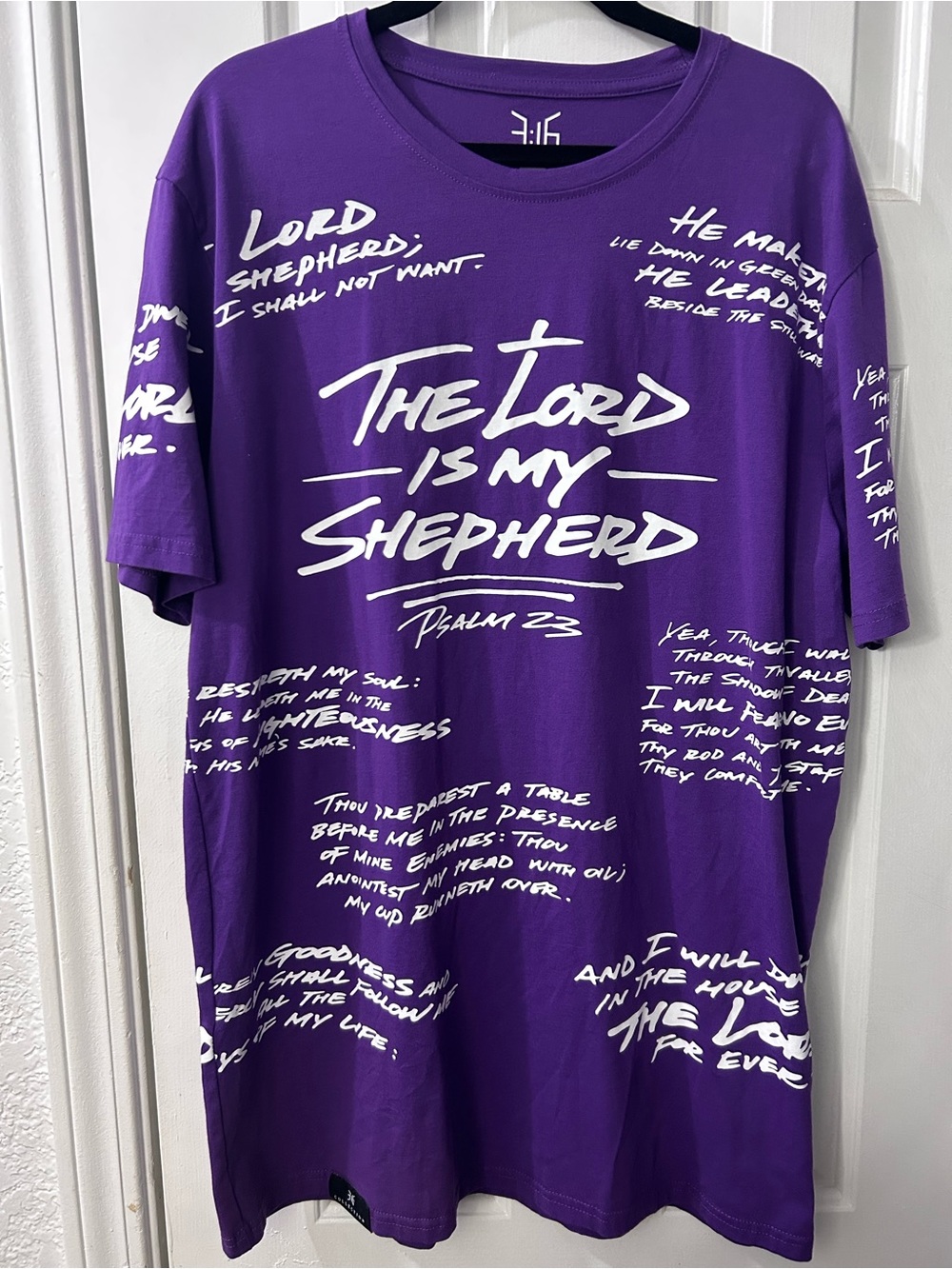 Psalm 23 all over premium tee from 3:16 collections